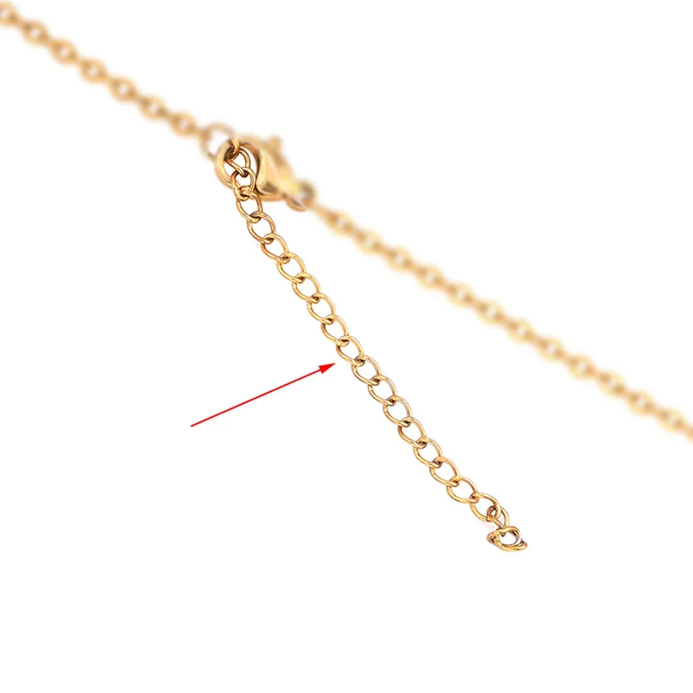 10 개/몫 스테인레스 스틸 확장 확장 테일 체인 랍스터 걸쇠 커넥터 DIY 쥬얼리 결과 팔찌 목걸이 만들기