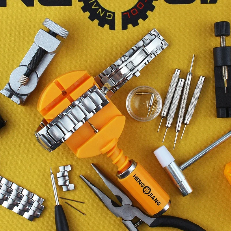 시계 스트랩 수리 도구 시계 핀 밴드 팔찌 링크 핀 도구 리무버로 금속 시계 도구를 조정하기 쉬운 리무버 조정