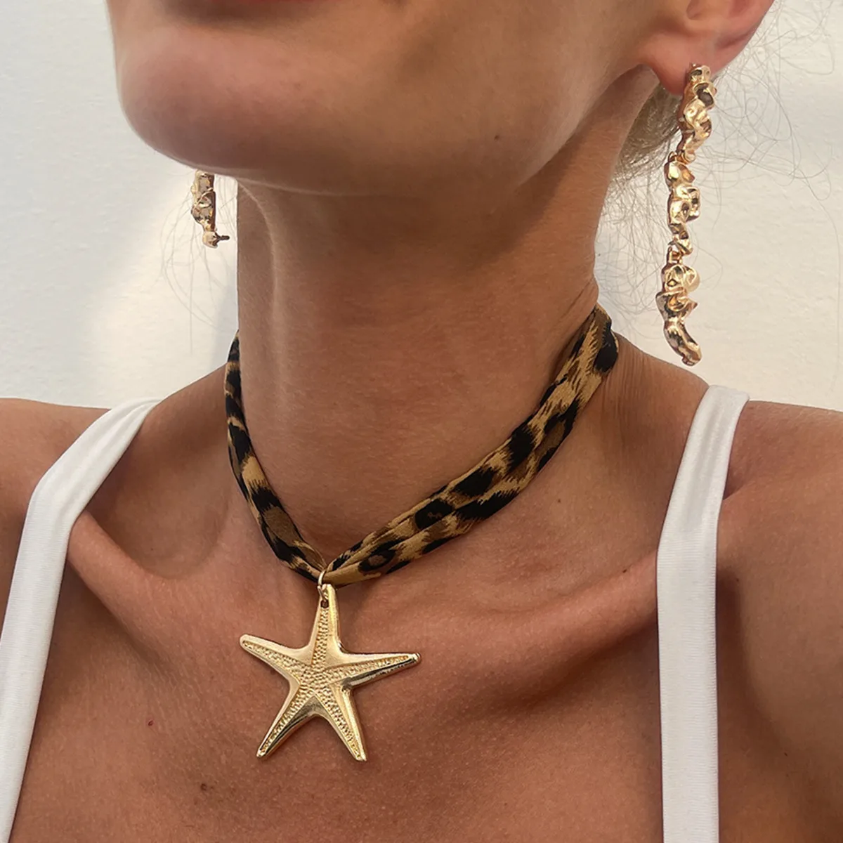 IngeSight.Z 빈티지 골드 컬러 불가사리 펜던트 목걸이 여성 보헤미아 금속 조가비 초커 목걸이 파티 쥬얼리 액세서리 title=IngeSight.Z 빈티지 골드 컬러 불가사리 펜던트 목걸이 여성 보헤미아 금속 조가비 초커 목걸이 파티 쥬얼리 액세서리 