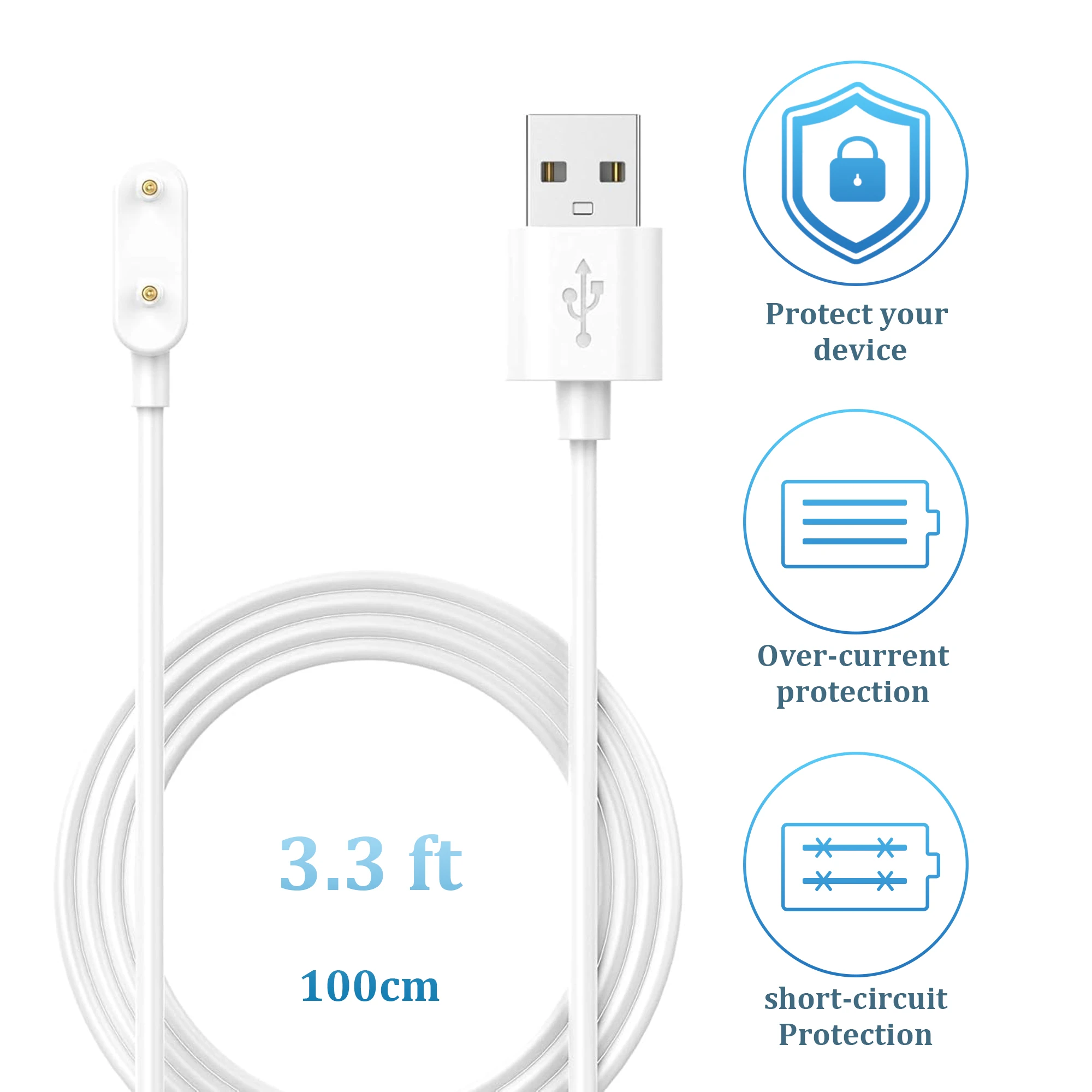 화웨이 밴드 8 7 6 프로 시계 용 무선 충전기 케이블 스테이션 명예 밴드 6 USB 충전 어댑터 용 미니 스마트 시계 독 2