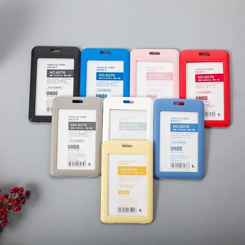 여자 학생 신용 카드 커버 케이스 파우치 크리 에이 티브 투명 개폐식 간호사 배지 의사 ID 카드 홀더 클립 배지