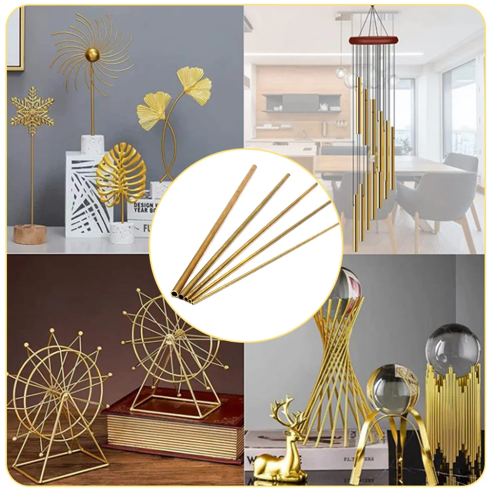 황동 튜브 DIY 파이프 원형 직경 2/3/4/5/6/7/8/9/10/12mm 길이 300mm 길이 0.5mm 벽 황동 튜브 모델 제작 막대 절단 도구