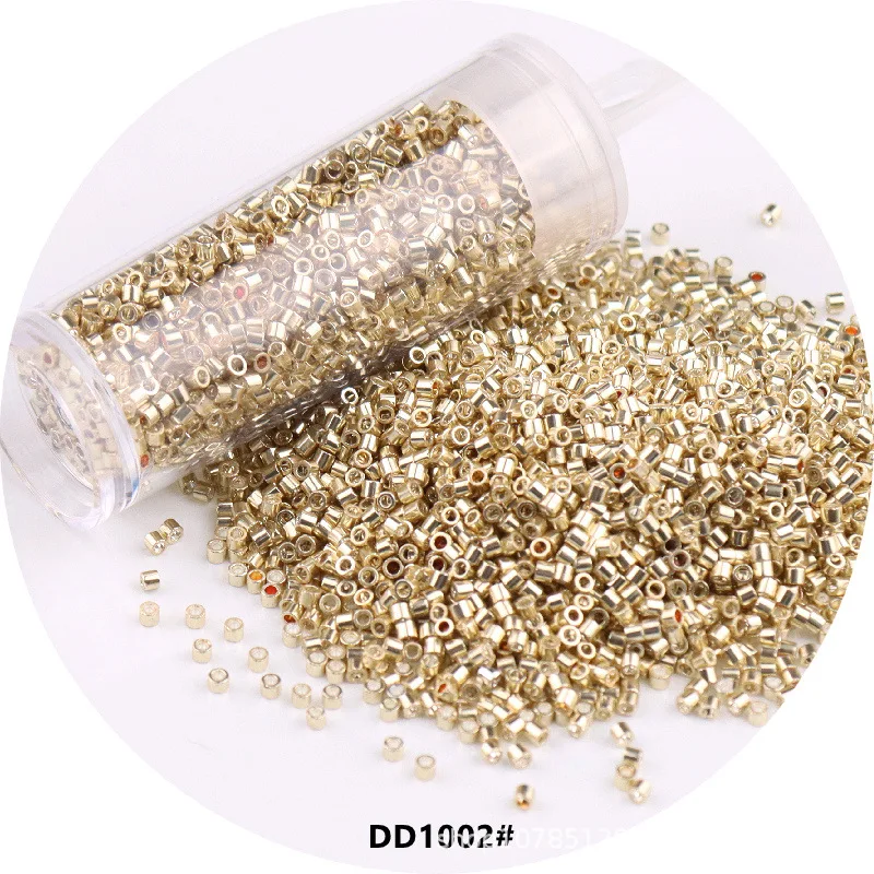 11/0 DB 유리 비즈, 균일한 금속 불투명 컬러 스페이서 유리 시드 비즈, DIY 보석 제작용, 1.3x1.6mm, 840 개