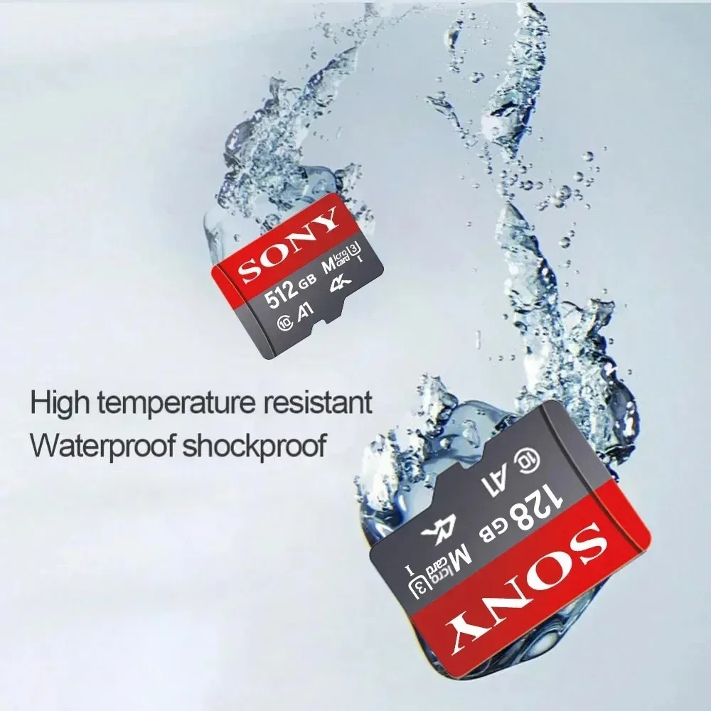 소니 TF 메모리 카드 1 테라바이트 고속 마이크로 SD 카드 128GB 1 테라바이트 512GB 256GB A2 U3 V30 SD TF 플래시 카드 Xiaomi 전화 컴퓨터