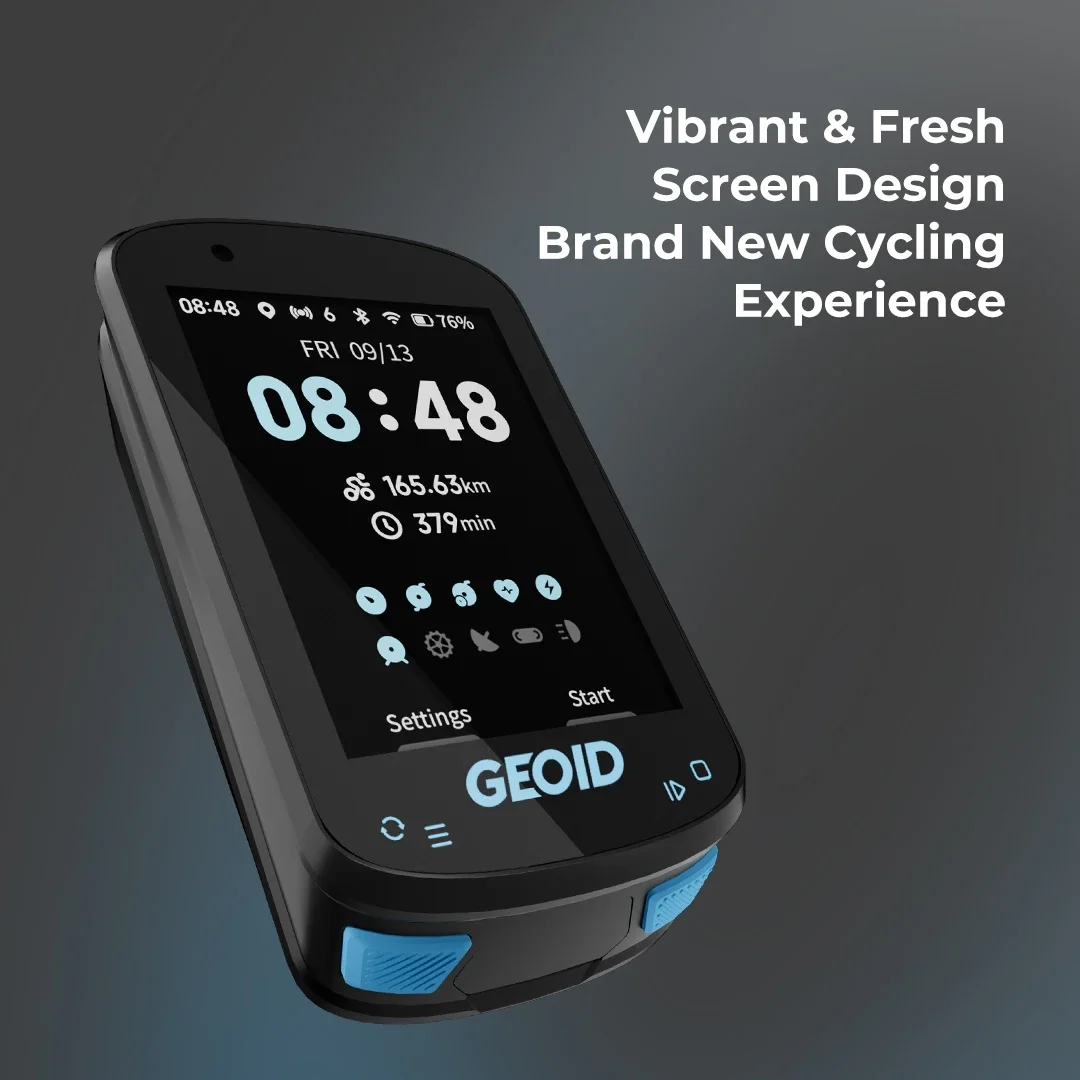 GEOID CC600 자전거 컴퓨터 무선 컬러 스크린 자전거 속도계 ANT + WIFI 사이클링 속도계 IPX7 방수 주행 거리계