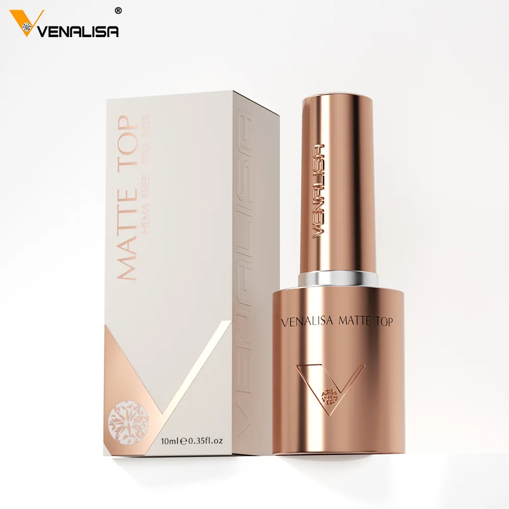 Venalisa 10ml 네일 젤 헤마/TPO 프리 베이스 울트라 글로시 다이아몬드 템퍼드 롱웨어 탑 코트 벨벳 매트 탑 세미 퍼머넌트 젤