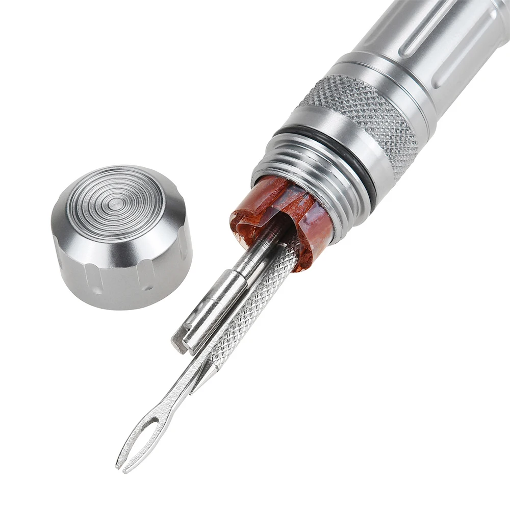 자전거 튜브리스 타이어 수리 키트 타이어 휴대용 긴급 드릴 고무 스트립 타이어 펑크 실란트 수리 키트 자전거 수리 도구