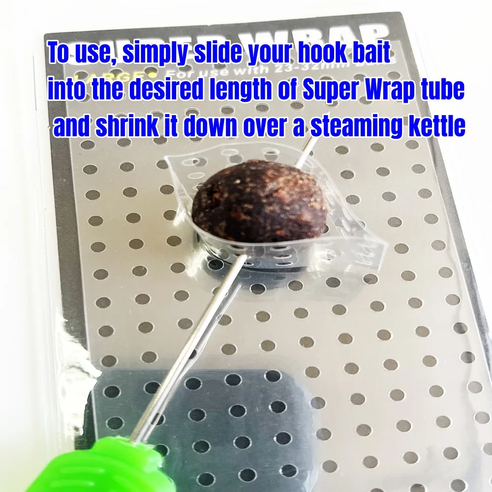 잉어 낚시 액세서리 슈퍼 랩 낚시 미끼, 보호대 천공 수축 튜브, 3 가지 크기, 10 개