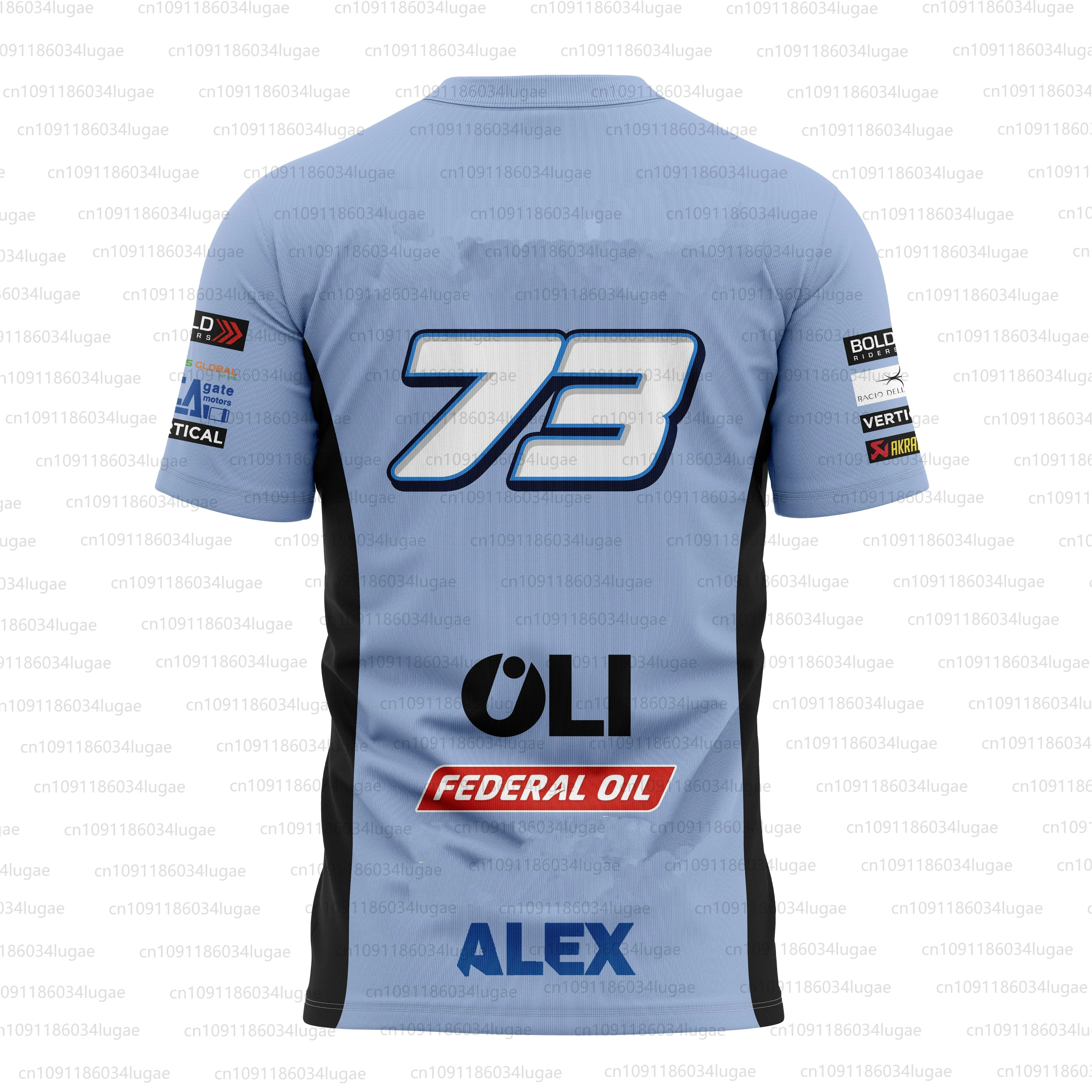 2025 남성용 여성용 한정판 야외 스포츠 Marc Mírquez 경례 디자인 통기성 레저 레트로 레이싱 티셔츠 O 넥 탑