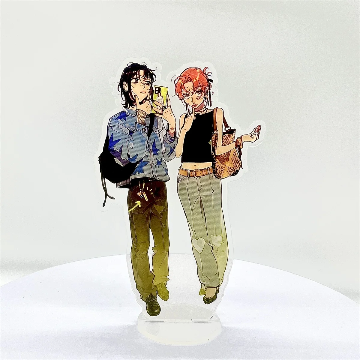 애니메이션 그녀가 관심을 가진 남자는 전혀 남자 그림 아크릴 스탠드 모델 생일 탁상 장식 크리스마스 선물