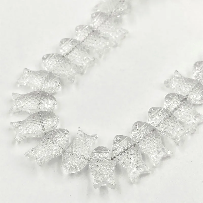 쥬얼리에 대 한 프리미엄 8x15mm 물고기 모양 크리스탈 유리 구슬 팔찌 귀걸이 머리핀 액세서리에 대 한 DIY 공예 구슬 만들기