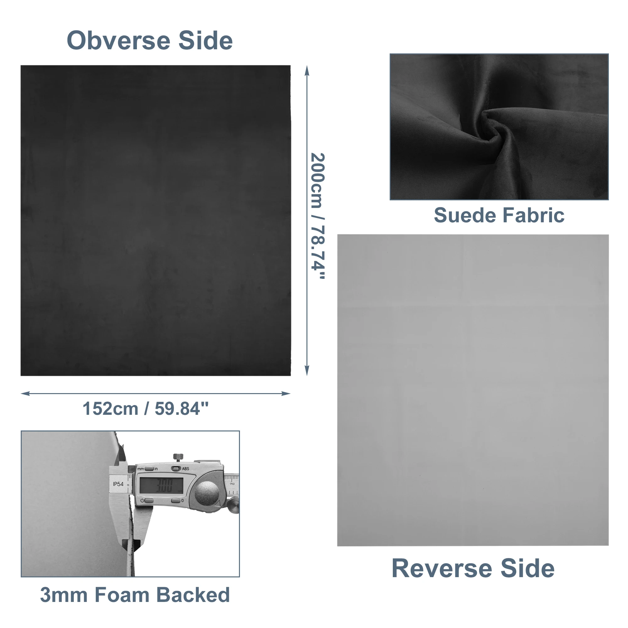 UXCELL 스웨이드 헤드 라이너 패브릭 폼 자동차 트럭 인테리어 트림 보호 노화 깨진 페이드 DIY 교체 200x152cm