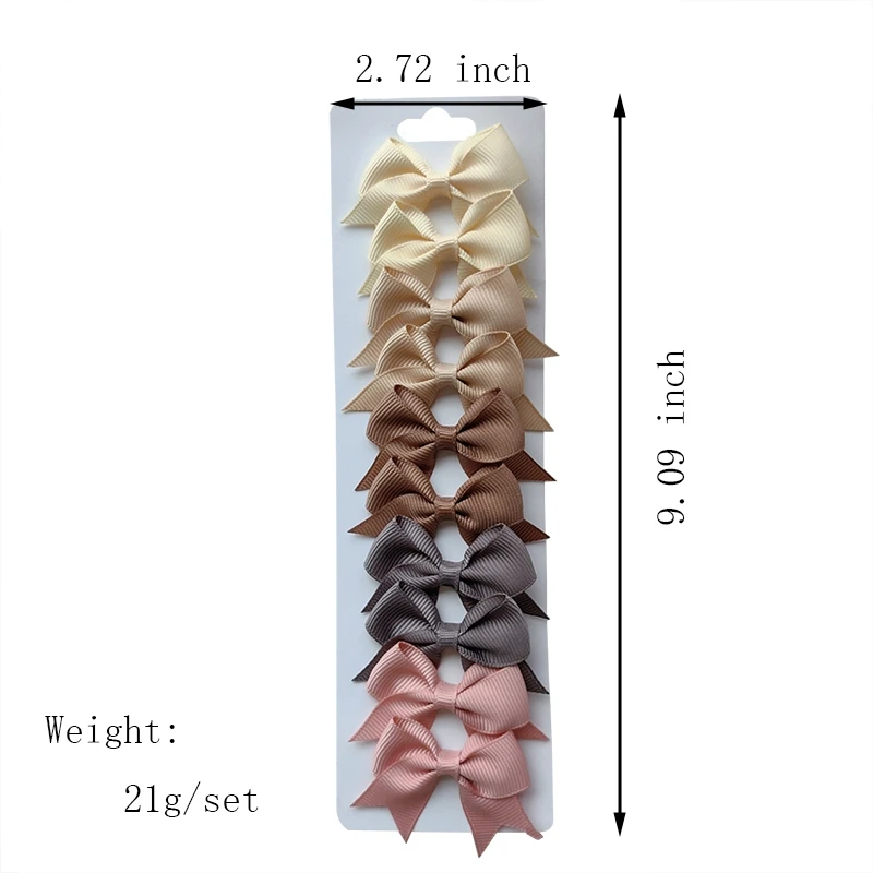10 개/대 귀여운 소녀를위한 솔리드 BB 헤어 클립 리본 Bowknots 부티크 바레트 헤어핀 모자를 쓰고 있죠 헤어 액세서리 선물