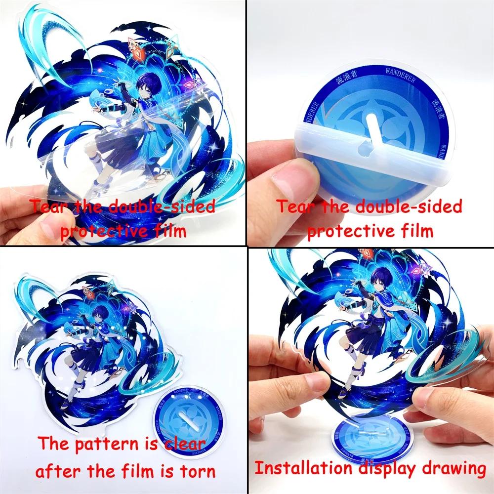 Jujutsu Kaisen Anime Figure 아크릴 스탠드 Gojo Satoru Yuji 모델 플레이트 1pc 데스크 장식 스탠딩 사인 게임 팬 선물 장식품