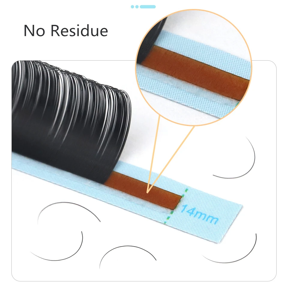 AGUUD 16Rows 속눈썹 연장 개별 5-25mm 가짜 밍크 러시아어 볼륨 속눈썹 연장 메이크업 용 블랙 캐시미어 속눈썹