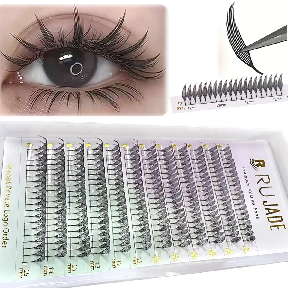 RUJADE 깃털 모양 미리 만들어진 팬 속눈썹 0.07 C D 접목하기 쉬운 가짜 밍크 부드러운 자연 미리 만들어진 러시아어 볼륨 메이크업 속눈썹 title=RUJADE 깃털 모양 미리 만들어진 팬 속눈썹 0.07 C D 접목하기 쉬운 가짜 밍크 부드러운 자연 미리 만들어진 러시아어 볼륨 메이크업 속눈썹 