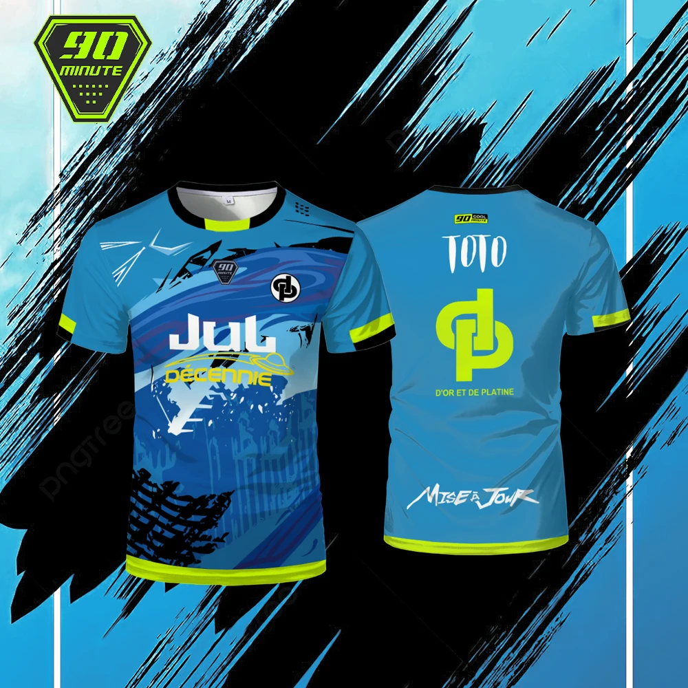 여름 뜨거운 말롯 Jul 티셔츠 90 분 스포츠 통기성 저지 야외 빠른 건조 축구 셔츠 남자 맞춤 탑 구매