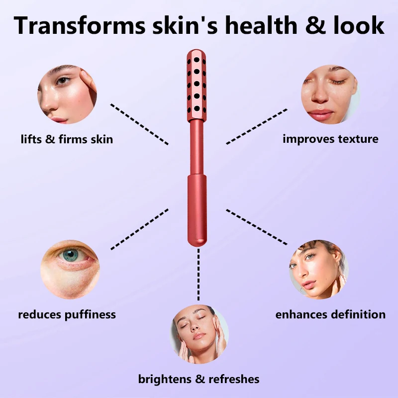 24 게르마늄 페이스 마사지 뷰티 경혈 롤러 스틱 도매 뷰티 롤러 도구 페이스 Gua Sha 마사지 여성 스킨 케어 뷰티