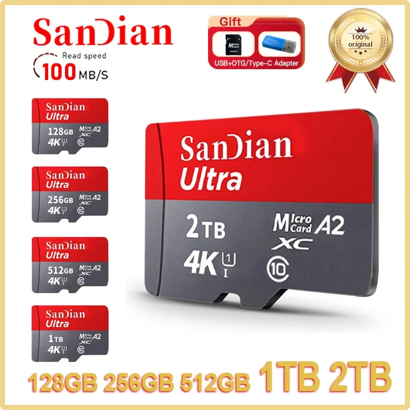 고속 클래스 10 마이크로 tf sd 카드, 1TB 메모리 카드, 2TB, 128GB, 512GB, 256GB, SDCard, 100 MB/s, TF 카드, 정품 title=고속 클래스 10 마이크로 tf sd 카드, 1TB 메모리 카드, 2TB, 128GB, 512GB, 256GB, SDCard, 100 MB/s, TF 카드, 정품 