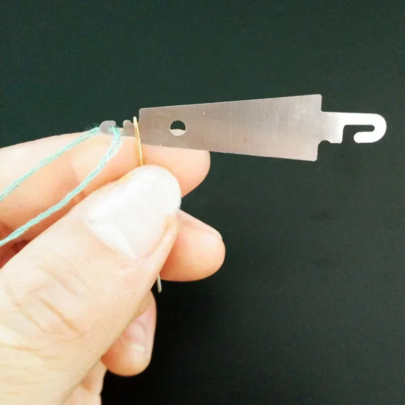 스테인리스 스틸 바늘 스레더 인서터, 자수 바늘 스레더 스레딩 장치, DIY 바늘 작업 십자 자수 액세서리
