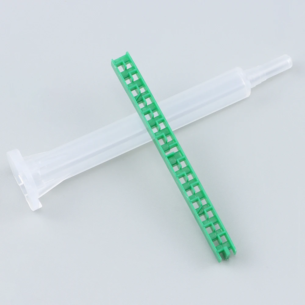 10/20/50/pcs 에폭시 수지 혼합 노즐 AB 접착제 총 용 정적 믹서 접착제 혼합 튜브 주사기 두 구성 요소 액체 믹서