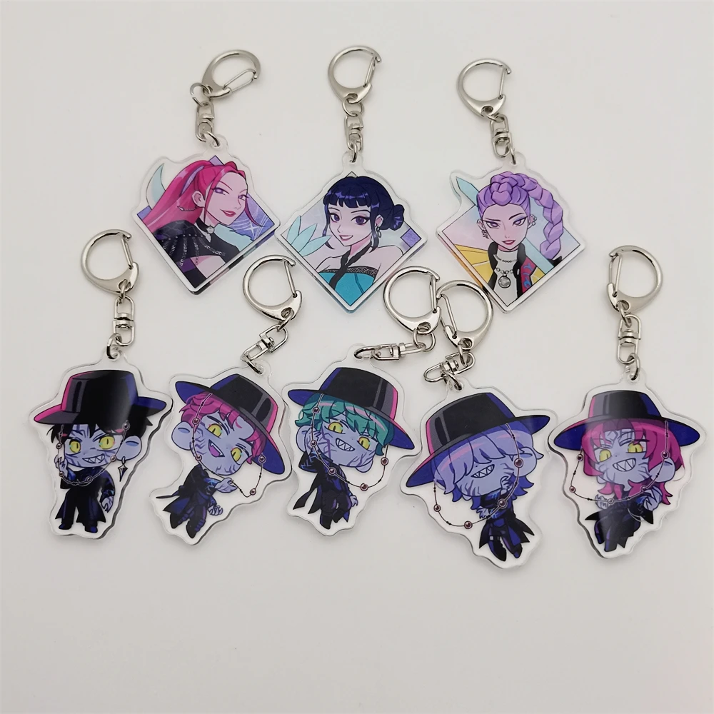 케이팝데몬헌터스 핫한 K팝 데몬 헌터스 헌트릭스 사자 보이즈 키체인 액세서리 주얼리 루미 조이 진우 미라 솔드 마이 소울 키링 팬 선물