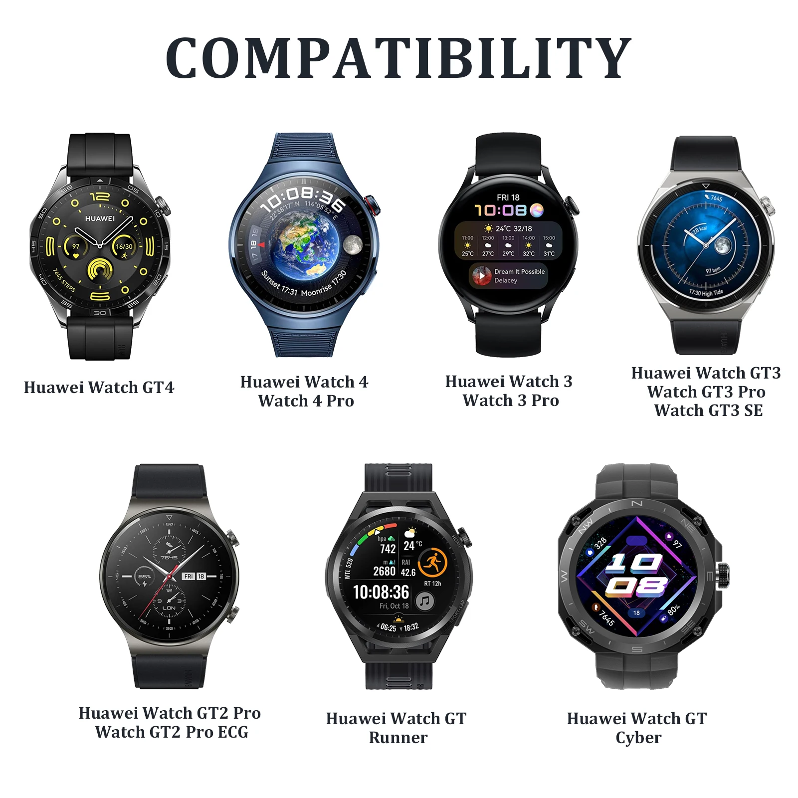 Huawei Watch 4 3 Pro GT4 GT3/3Pro/3SE GT2 Pro/Pro ECG GT 러너/사이버 충전기 헤드 충전 스탠드 용 시계 충전 단일 헤드