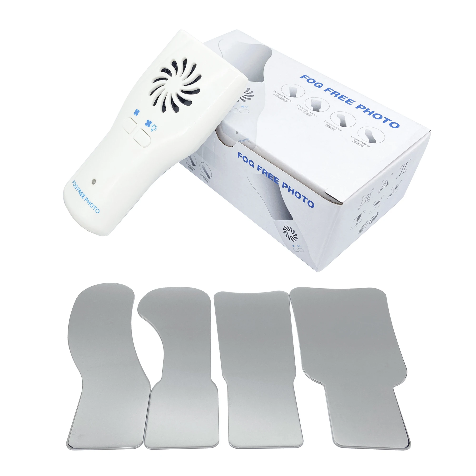 WellCK 치과 자동 김서림 방지 거울, 구강 사진 반사경, 김서림 방지 거울, 교정 협측 교합 설측 치과 용품