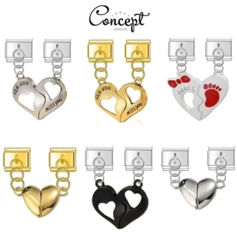 2025 새로운 여성 금색과 은색 사랑 커플 이탈리아어 매력 탄성 링크 맞는 9mm 스테인레스 스틸 모듈 형 팔찌 쥬얼리 title=2025 새로운 여성 금색과 은색 사랑 커플 이탈리아어 매력 탄성 링크 맞는 9mm 스테인레스 스틸 모듈 형 팔찌 쥬얼리