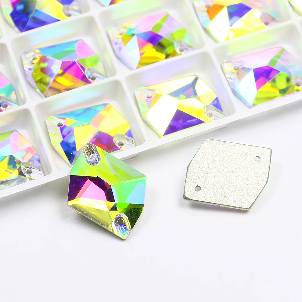 모든 크기 컬러 플랫 백 라인 석 유리 크리스탈 우주 다이아몬드에 바느질 웨딩 드레스 의류 액세서리