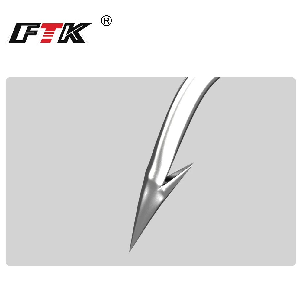 FTK 낚시 후크 1-10 # 50개 1/0 # -10/0 #   25개 팩 고탄소 스테인레스 스틸 가시 잉어 또는 낚시 후크 태클이 있는 베이스