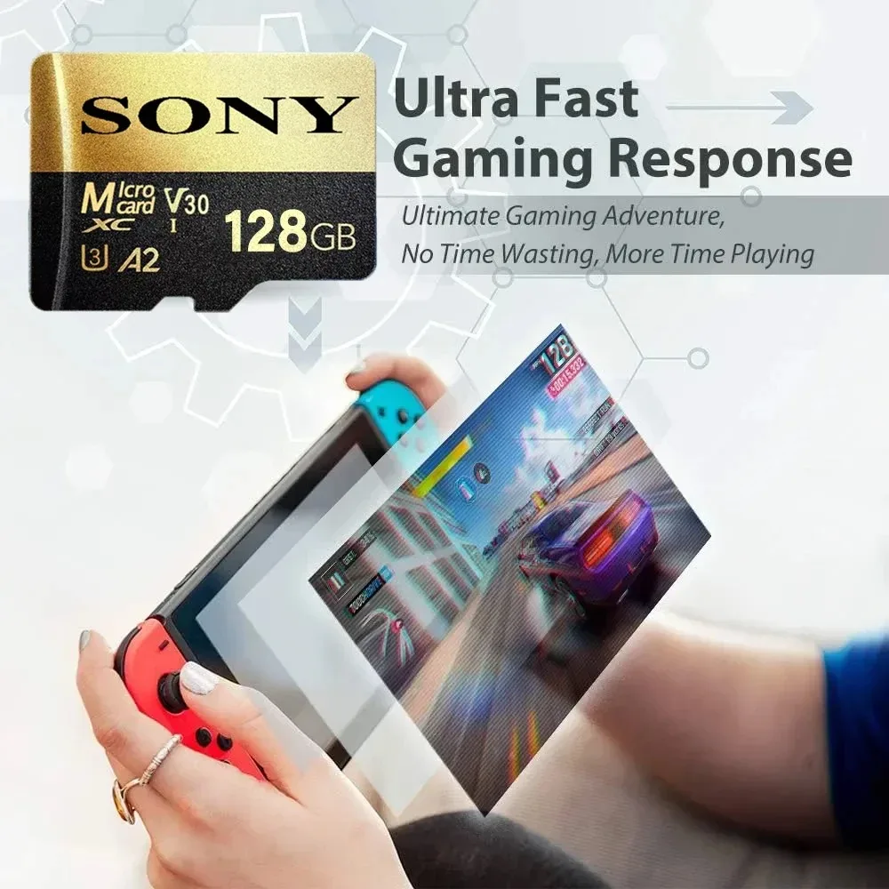 소니 TF 메모리 카드 1 테라바이트 고속 마이크로 SD 카드 128GB 1 테라바이트 512GB 256GB A2 U3 V30 SD TF 플래시 카드 Xiaomi 전화 컴퓨터