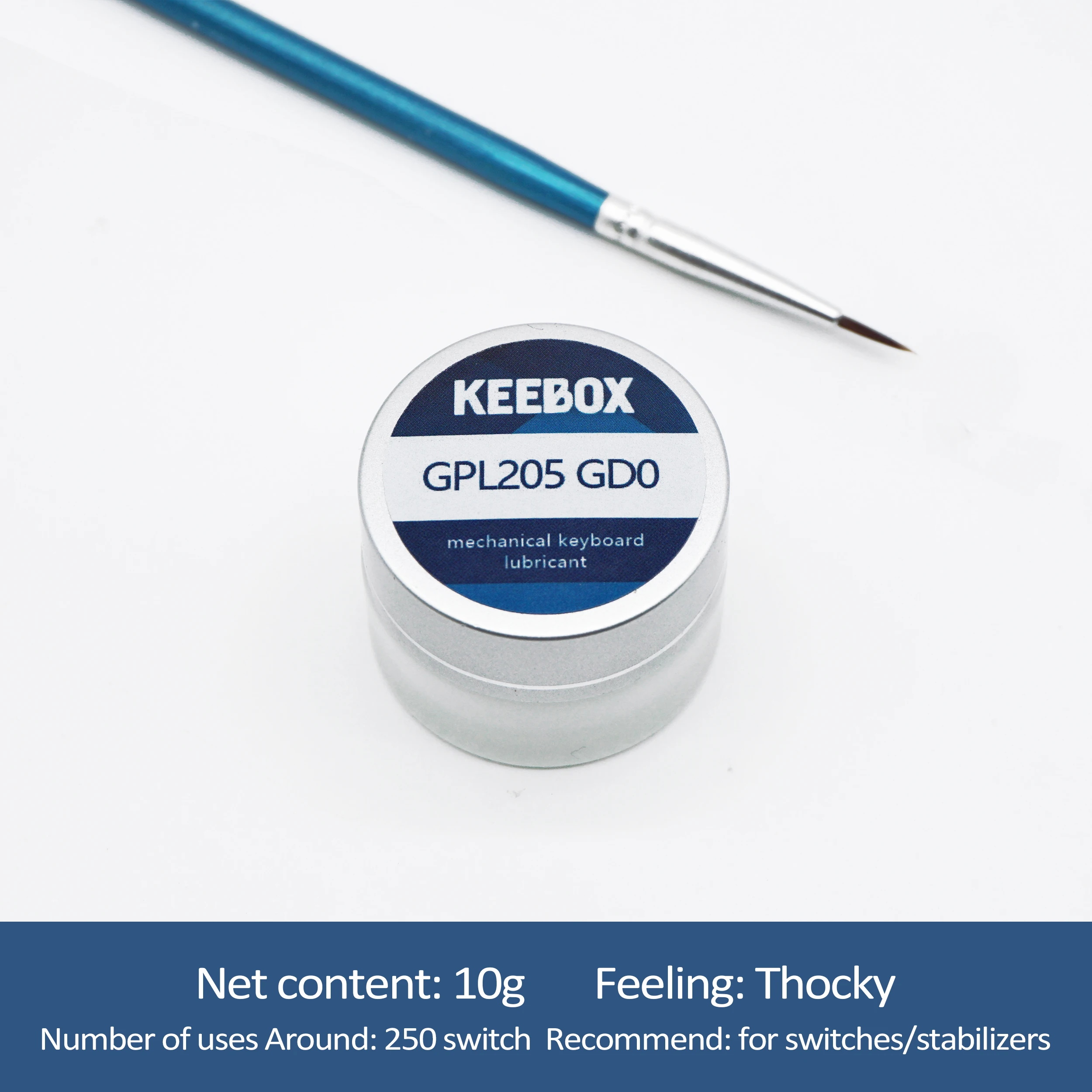 Keebox Krytox GPL205G0 GPL105 XHT-BDZ 기계식 키보드 스위치 윤활유 안정제 윤활 그리스 안정제 윤활유 윤활유 브러시