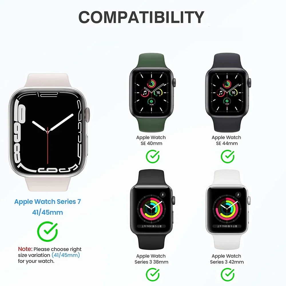 TPU 화면 보호기 케이스 Apple Watch 45mm 41mm 44MM 40MM 42MM 38MM IWatch 9 8 7 SE 6 5 4 3 2 1 용 전체 범프 커버