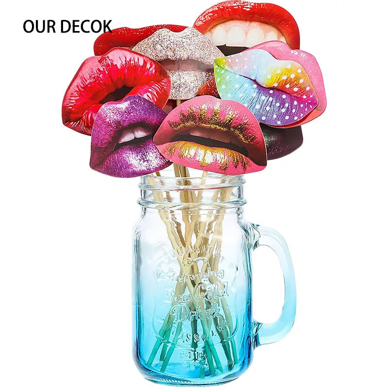 사진 소품 Photobooth Just Merried Funny Glasses DIY 생일 베이비 샤워 소년 소녀 사진 부스 소품 웨딩 장식