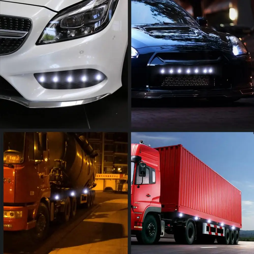 23mm LED 이글 아이 라이트, 고출력 12LED 4014 SMD 자동차 안개 DRL 전구, 후진 백업 주차 방향 지시등, 테일 라이트 램프, 1 개