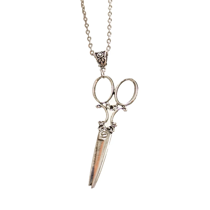 빈티지 가위 펜던트 목걸이 여성 남성 고딕 고스 Y2k Steampunk 긴 칼라 빅토리아 미적 보석 그런지 액세서리