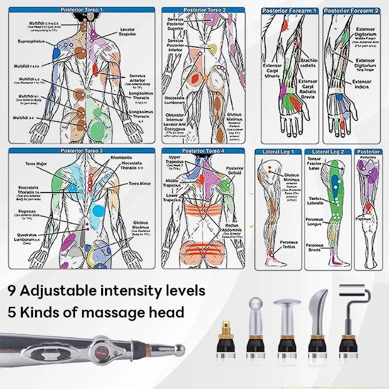 전자 침술 펜 침술 포인트 자오선 에너지 자오선 마사지 침술 Acup 통증 완화 건강 관리 도구
