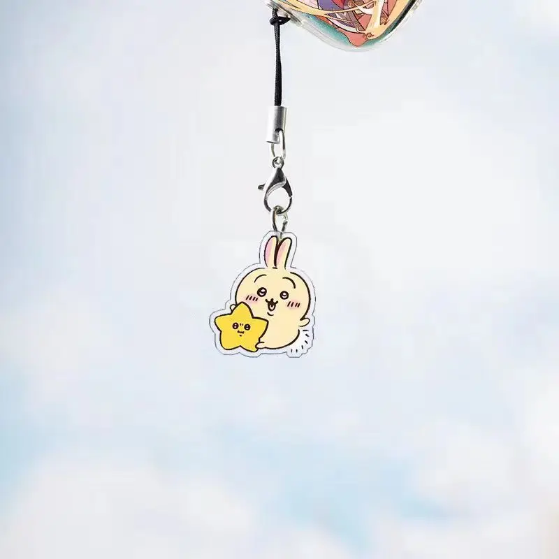 ChiIkawaS 휴대폰 체인 하치와레 하치와레 우사기 USAGI 치이/.ka와 휴대폰 펜던트 체인 귀여운 만화 캐릭터 작은 선물