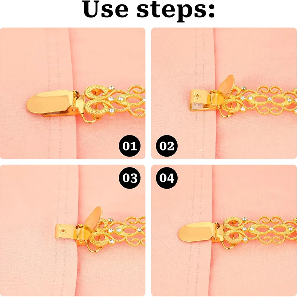 1Pc 드레스 클립 뒤로 신치 스웨터 셔츠 클립 빈티지 목도리 클립 신치 클립 브로치 클립 여성 의류에 대한 카디건 클립