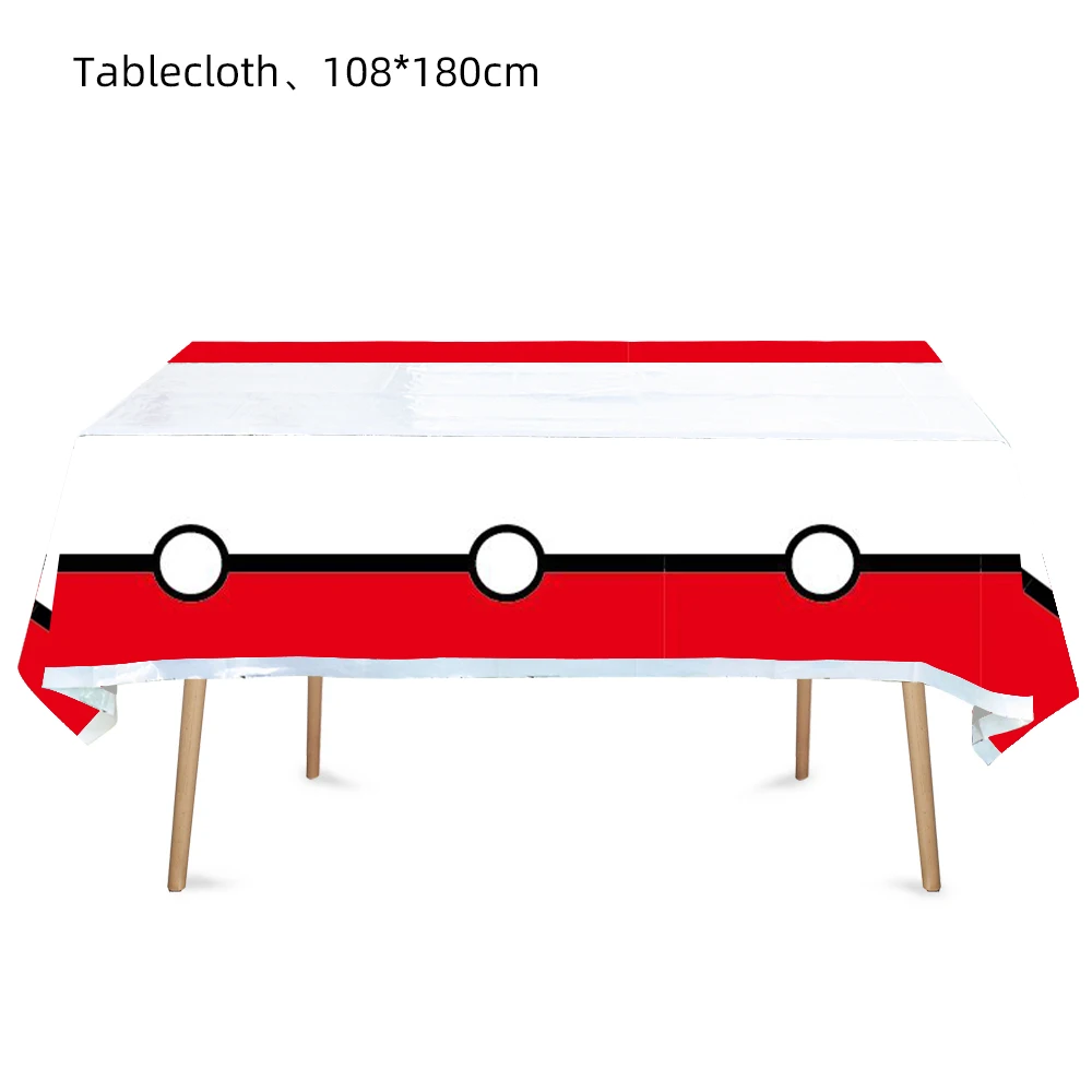 포켓몬 식탁보 생일 파티 장식 베이비 샤워 일회용 식기 피카추 테이블 커버 어린이 파티 용품을 선호합니다