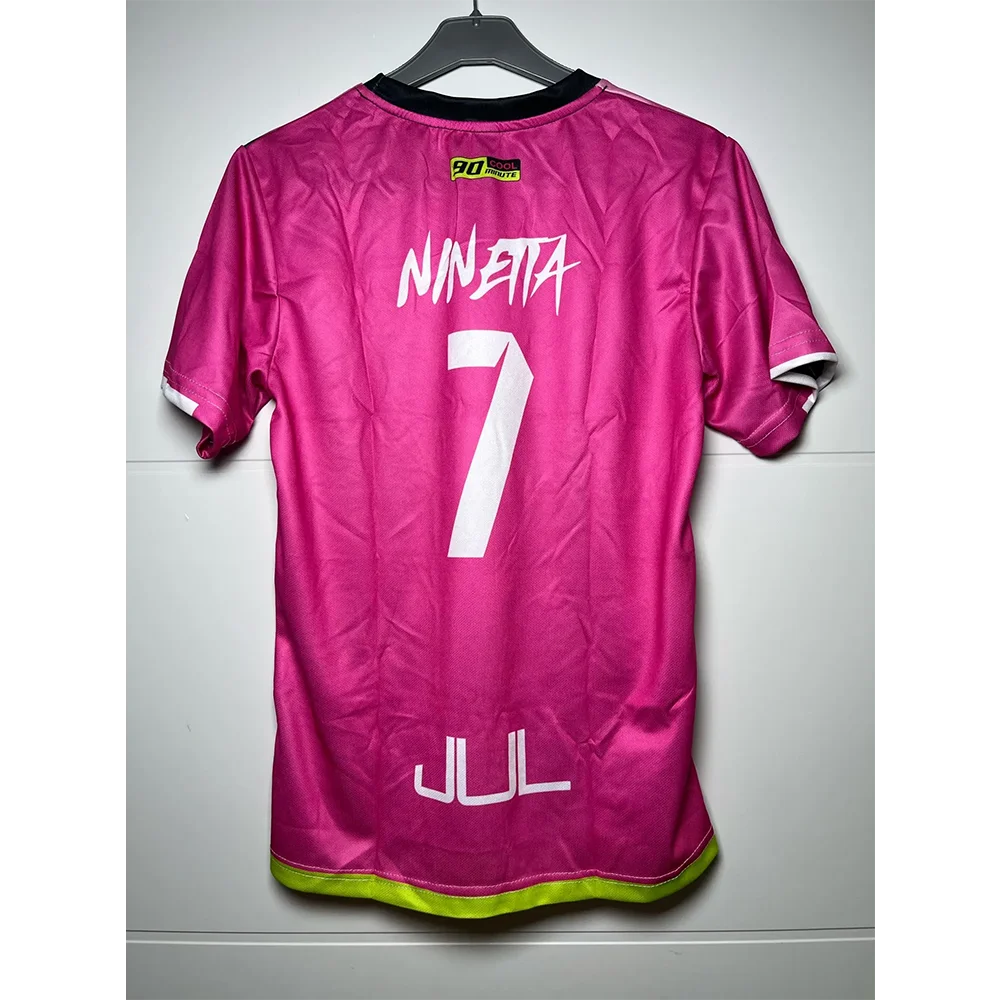 New Maillot JUL 티셔츠 여름 청소년 통기성 및 속건성 훈련 축구 셔츠 남여 맞춤 스포츠 90 분 유니폼