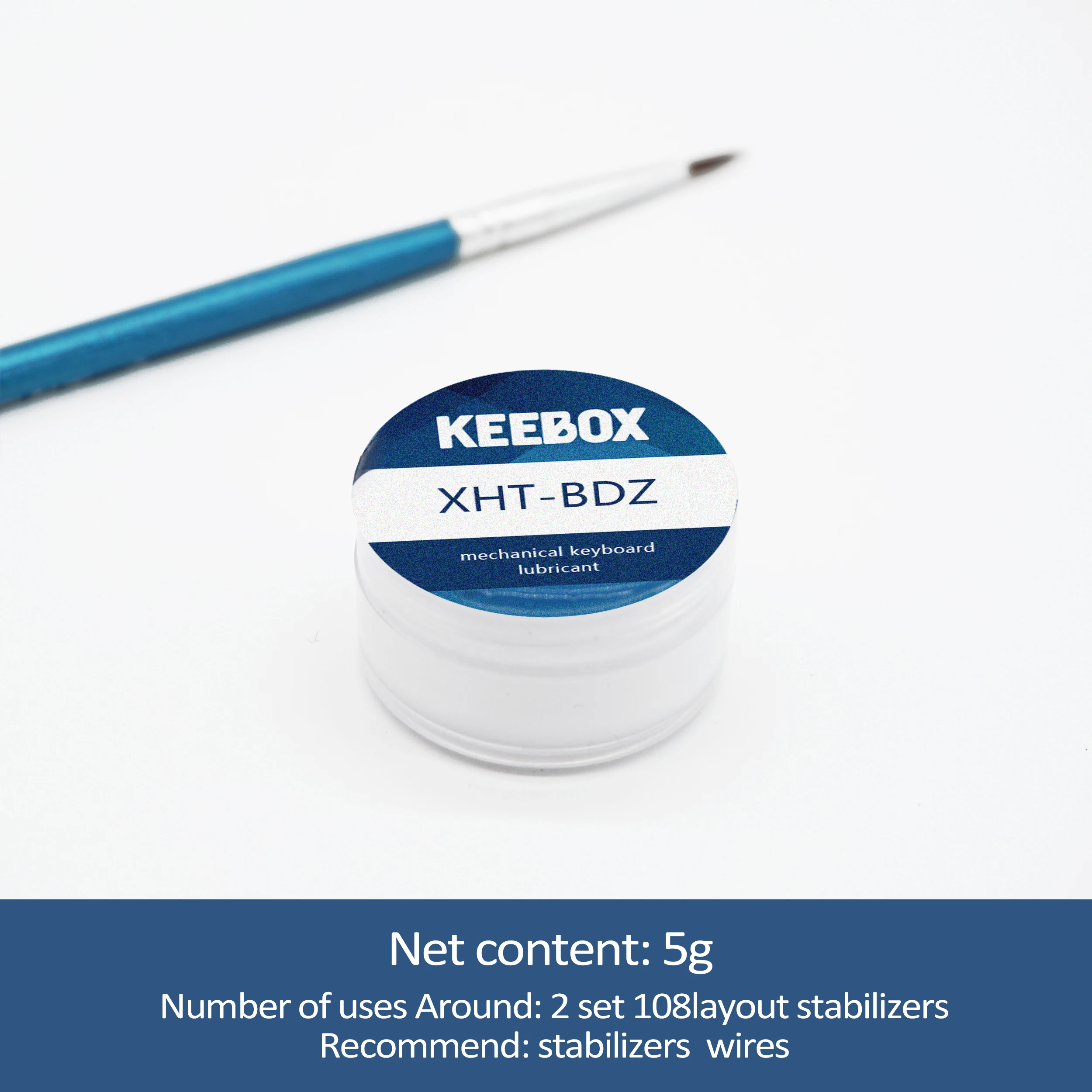 Keebox Krytox GPL205G0 GPL105 XHT-BDZ 기계식 키보드 스위치 윤활유 안정제 윤활 그리스 안정제 윤활유 윤활유 브러시