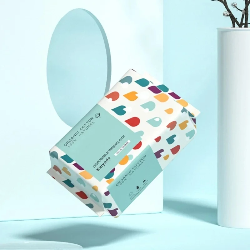 1 가방 두꺼운 일회용 페이스 타올 100 코튼 부드러운 패브릭 여행 클렌징 드라이 웨트 메이크업 리무버 펄 코튼 재사용 가능