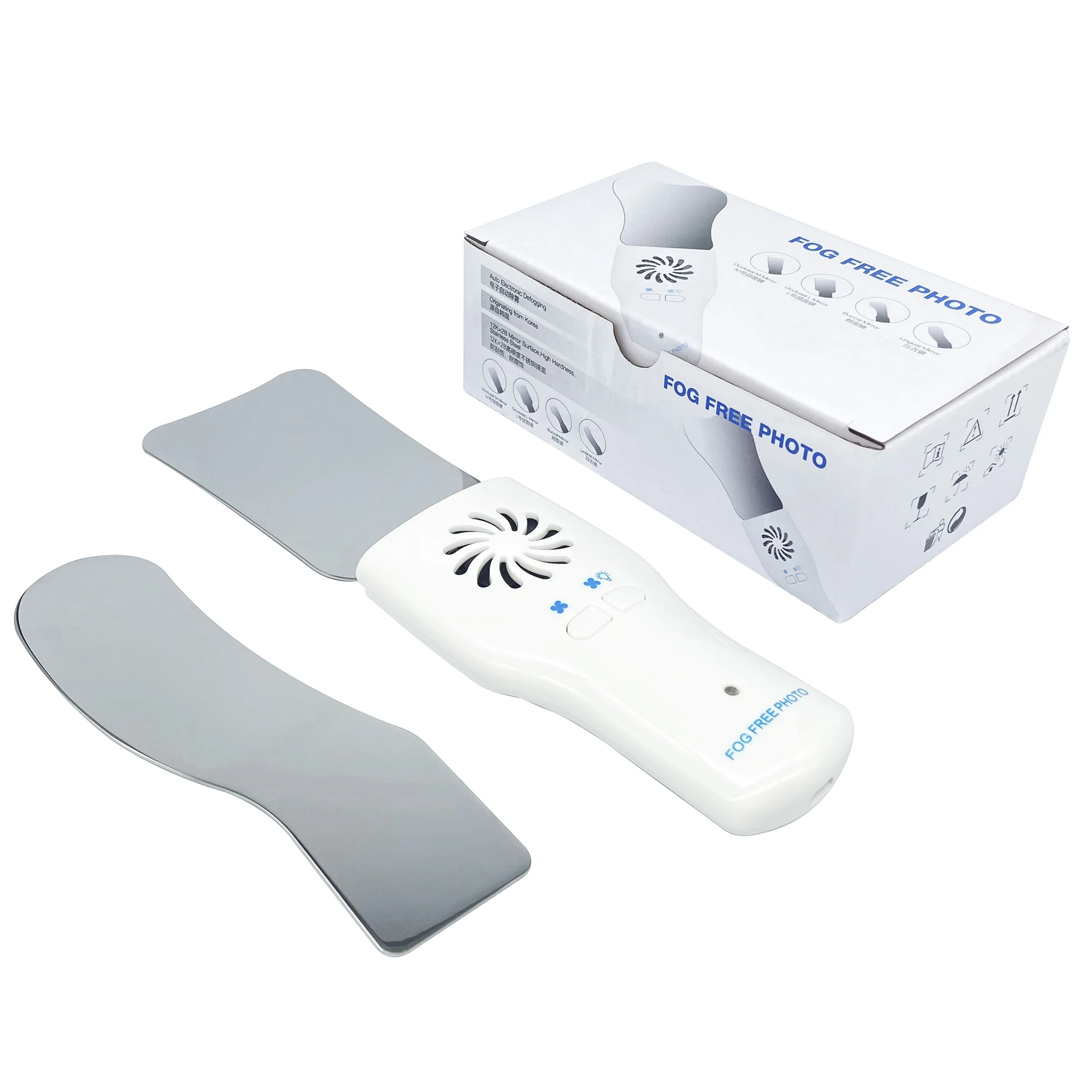 WellCK 치과 자동 김서림 방지 거울, 구강 사진 반사경, 김서림 방지 거울, 교정 협측 교합 설측 치과 용품