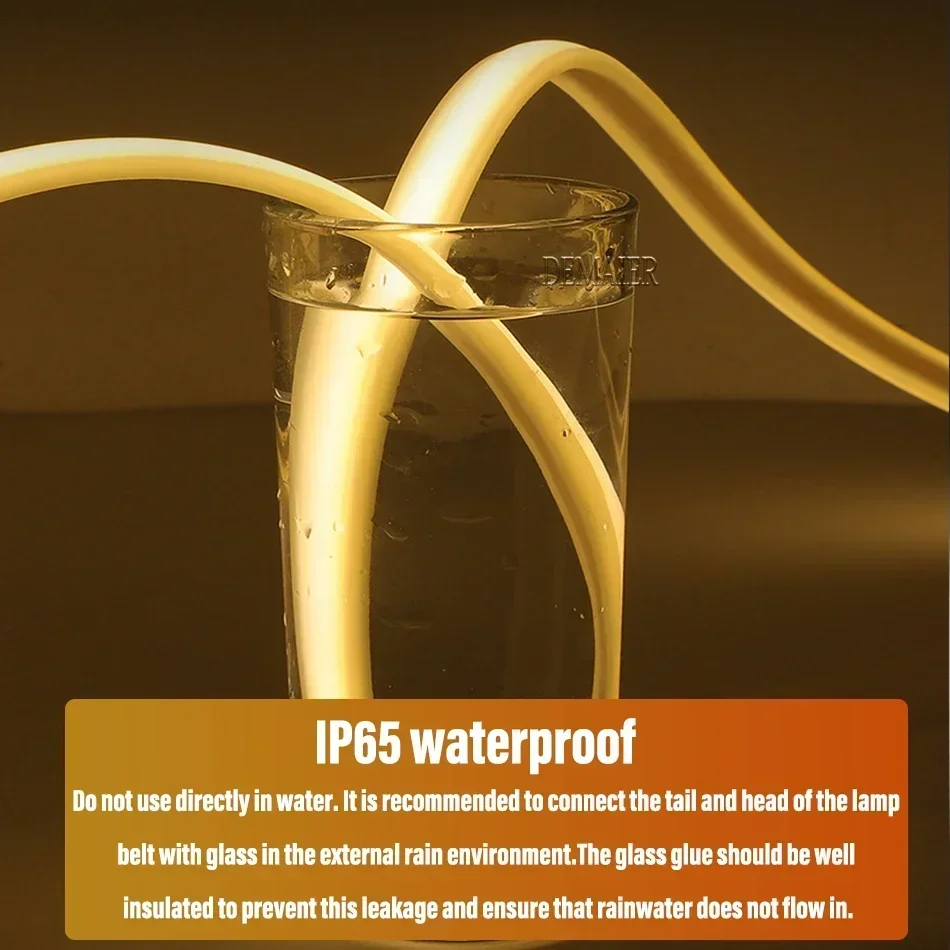 1M-50M 220V COB LED 스트립 디밍 가능 360LED/m EU 플러그 주방 홈 룸 장식 야외 정원 조명에 대 한 유연한 리본