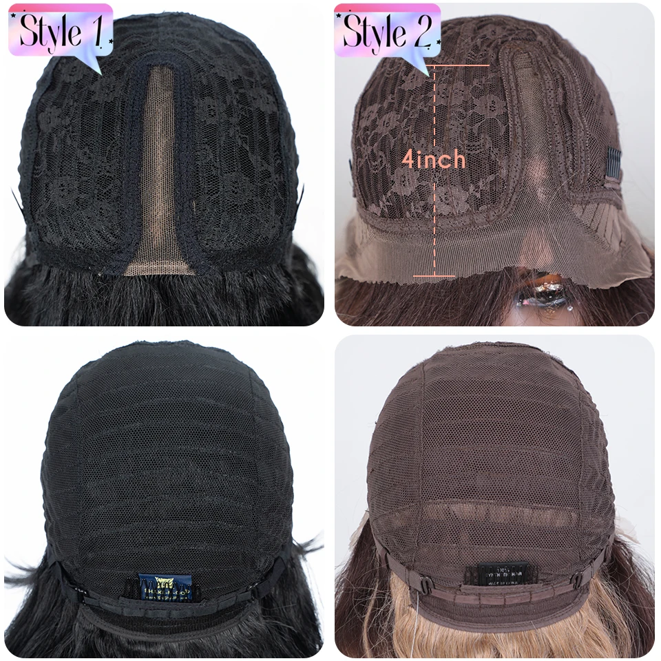 고급스러운 합성 앞 레이스 가발 롱 웨이브 36인치 바디 웨이브 사이드 부분 레이스 가발 여성 앞 레이스 가발 그라데이션 골드 캐릭터 가발