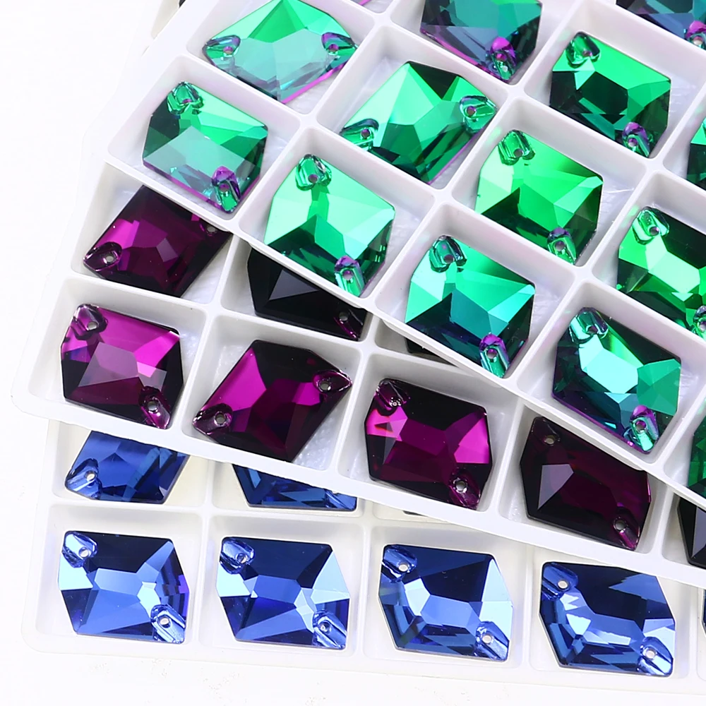 모든 크기 컬러 플랫 백 라인 석 유리 크리스탈 우주 다이아몬드에 바느질 웨딩 드레스 의류 액세서리