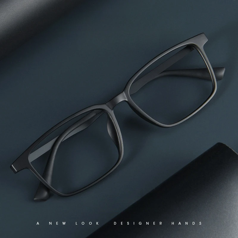 FIRADA 패션 편안한 안경 레트로 비즈니스 티타늄 안경 광장 광학 처방 안경 프레임 남성용 A1003