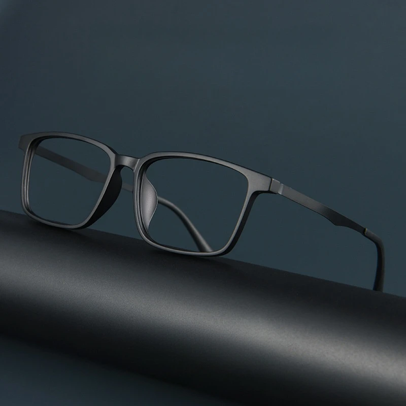 FIRADA 패션 편안한 안경 레트로 비즈니스 티타늄 안경 광장 광학 처방 안경 프레임 남성용 A1003